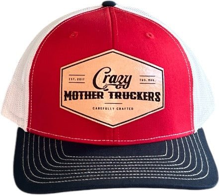 Red White and Navy Blue Trucker Hat