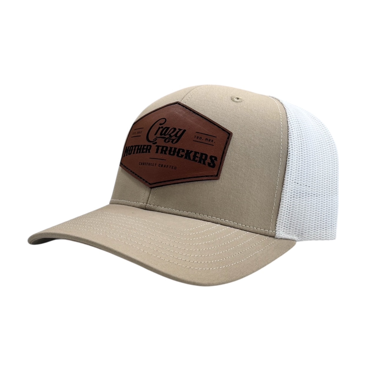 Icon Logo Tan/White Trucker Hat