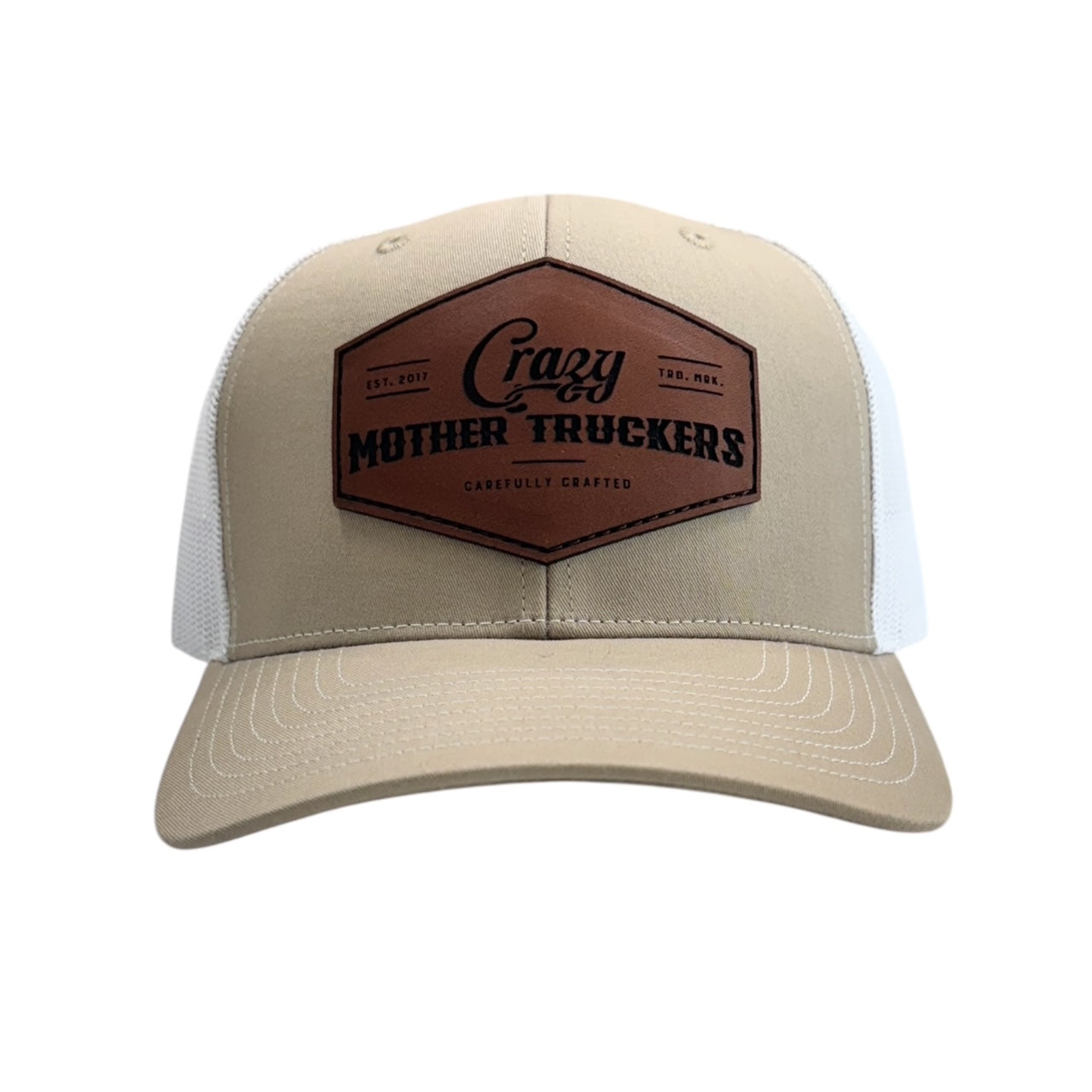 Icon Logo Tan/White Trucker Hat