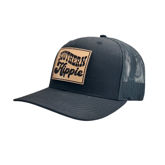 Southern Hippie Black Trucker Hat