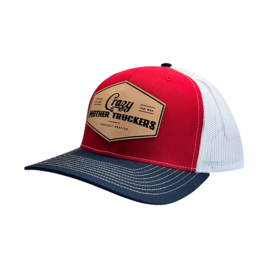 Red White and Navy Blue Trucker Hat